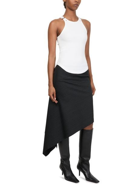 COURREGES Asymmetrical pinstripes skirt - Image 2