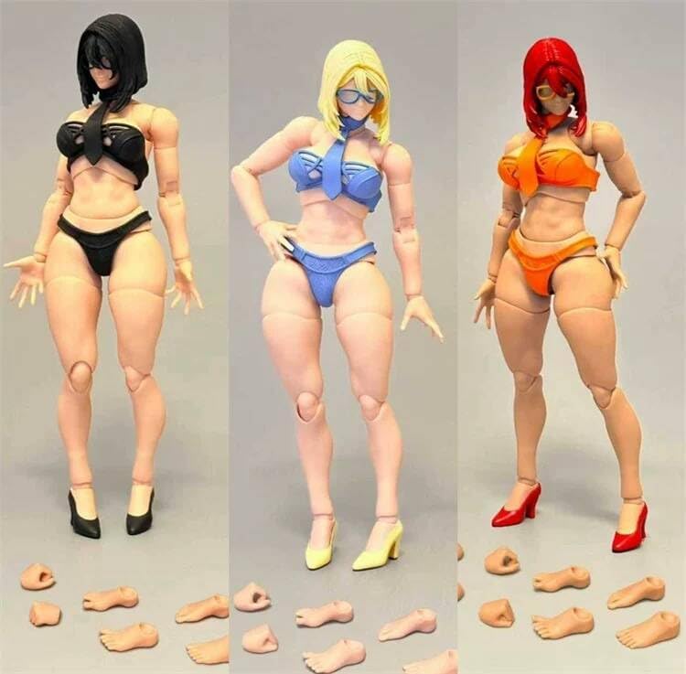 Tbmodel FURY TOYS FB001 1/12 Scale Figure, Super Movable, Girl, Bare Body, Head, Full Set, Cosplay Action