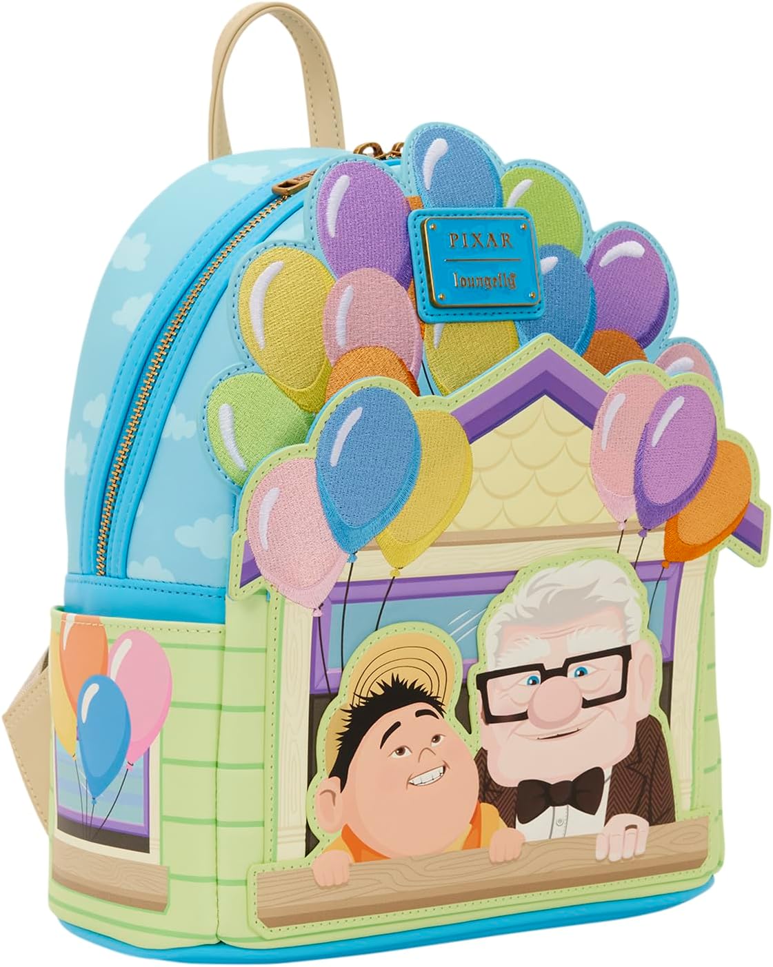 Loungefly Disney: Pixar - Up - Dug - Carl & Russell - Mini mochila bordada - Ideal para niños y adultos - Bolsas coleccionables