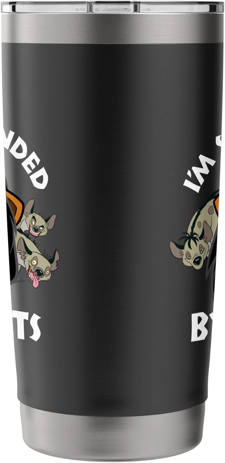 Disney Vaso aislado de acero inoxidable The Lion King Scar Surrounded By Idiots