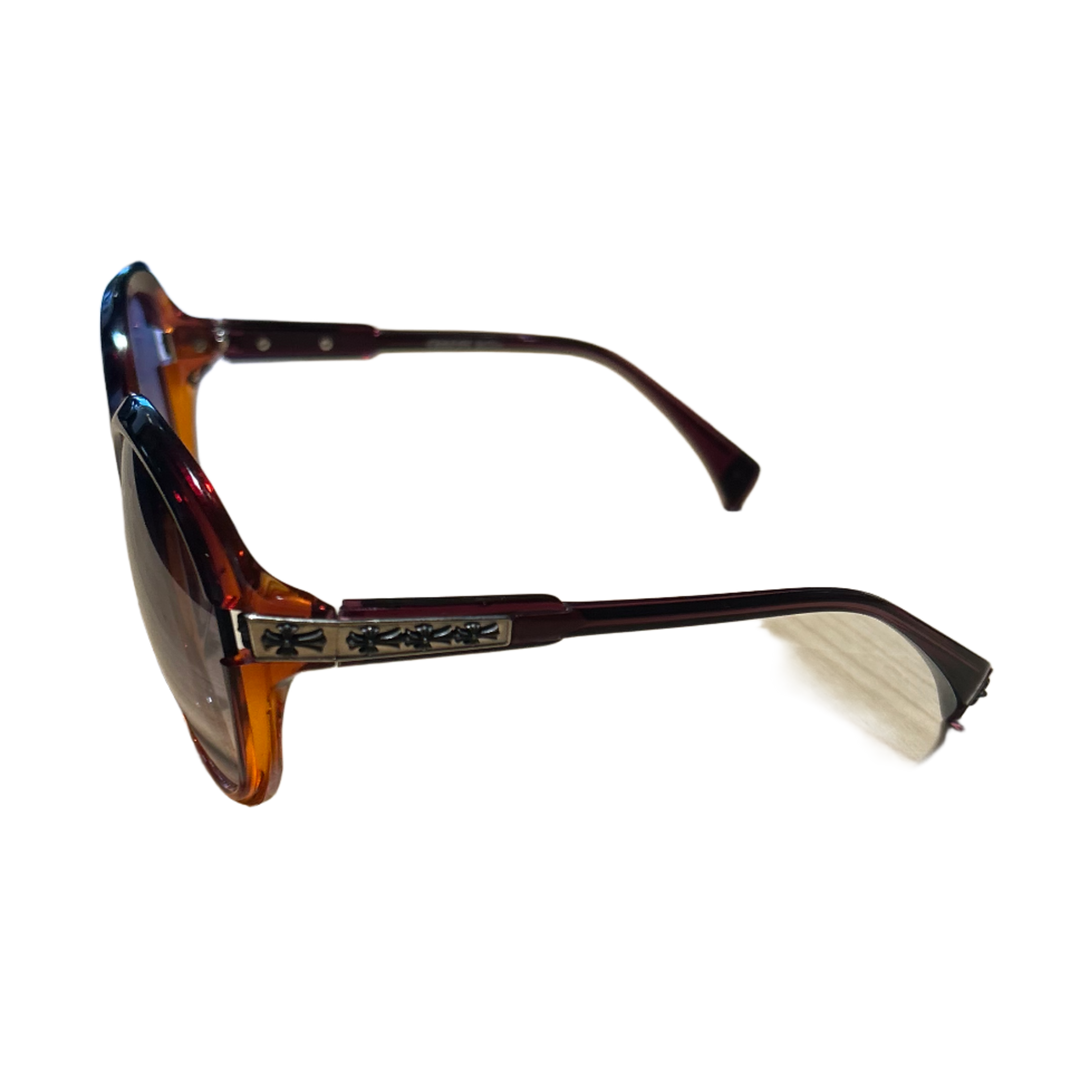 CHROME HEARTS COWS TEAR AMBER SUNGLASSES