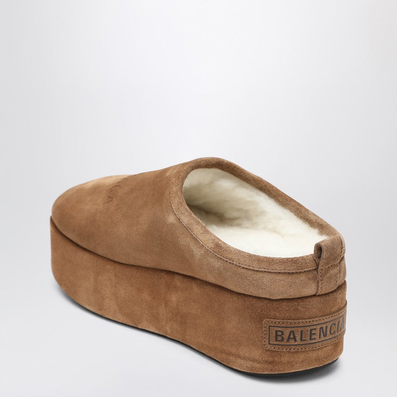 Balenciaga バレンシアガアラスカソフトブラウンプラットフォームの詰まり - Image 2