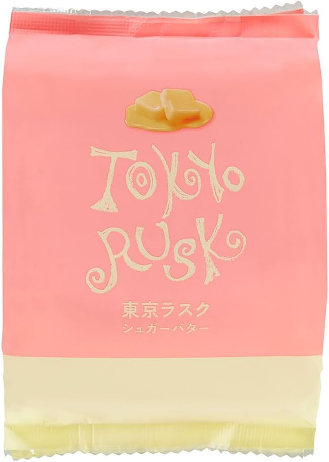 Tokyo Rusk Sugar Rask, 8 Pieces, Tokyo Souvenir Drum Style, Made with Flavored Butter Gift, Gift