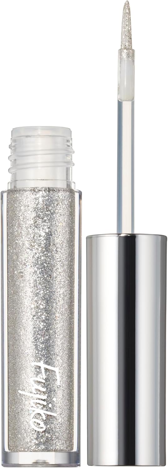 Fujiko Real Silver Liner, 0.07 oz (2 g), Silver Eyeliner, Glitter, Eye Makeup, Dull Resistant