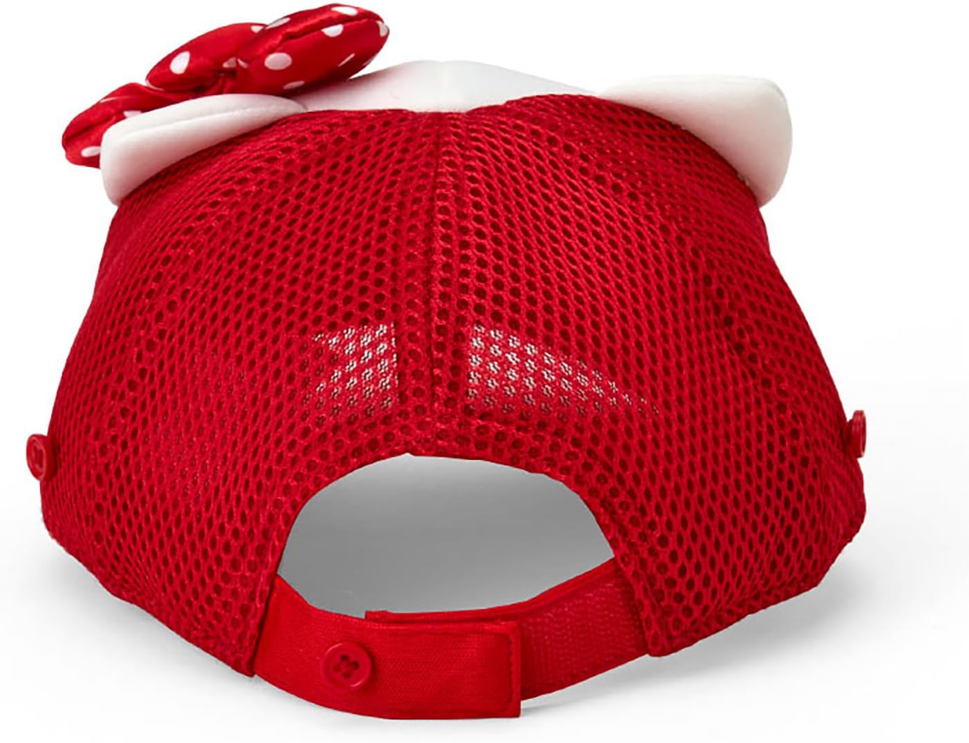 Sanrio 465984 Kids Mesh Cap with Sunscreen, Hello Kitty Hat, For Kids, 100% Polyester, UV Protection, Sun Protection