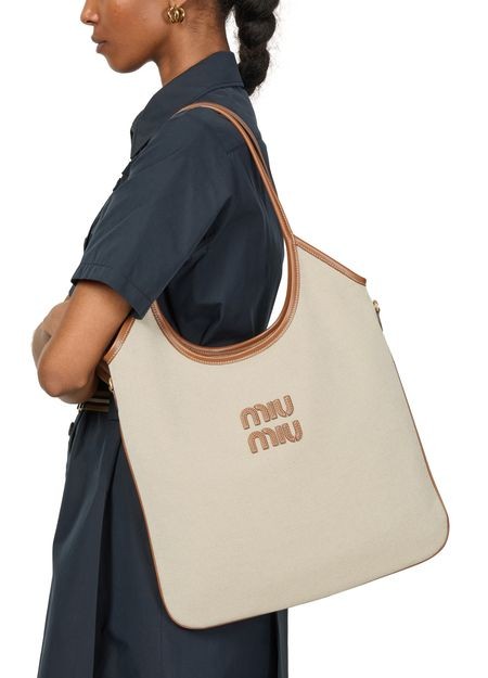 MIU MIU Ivy cotton and leather bag - Image 2