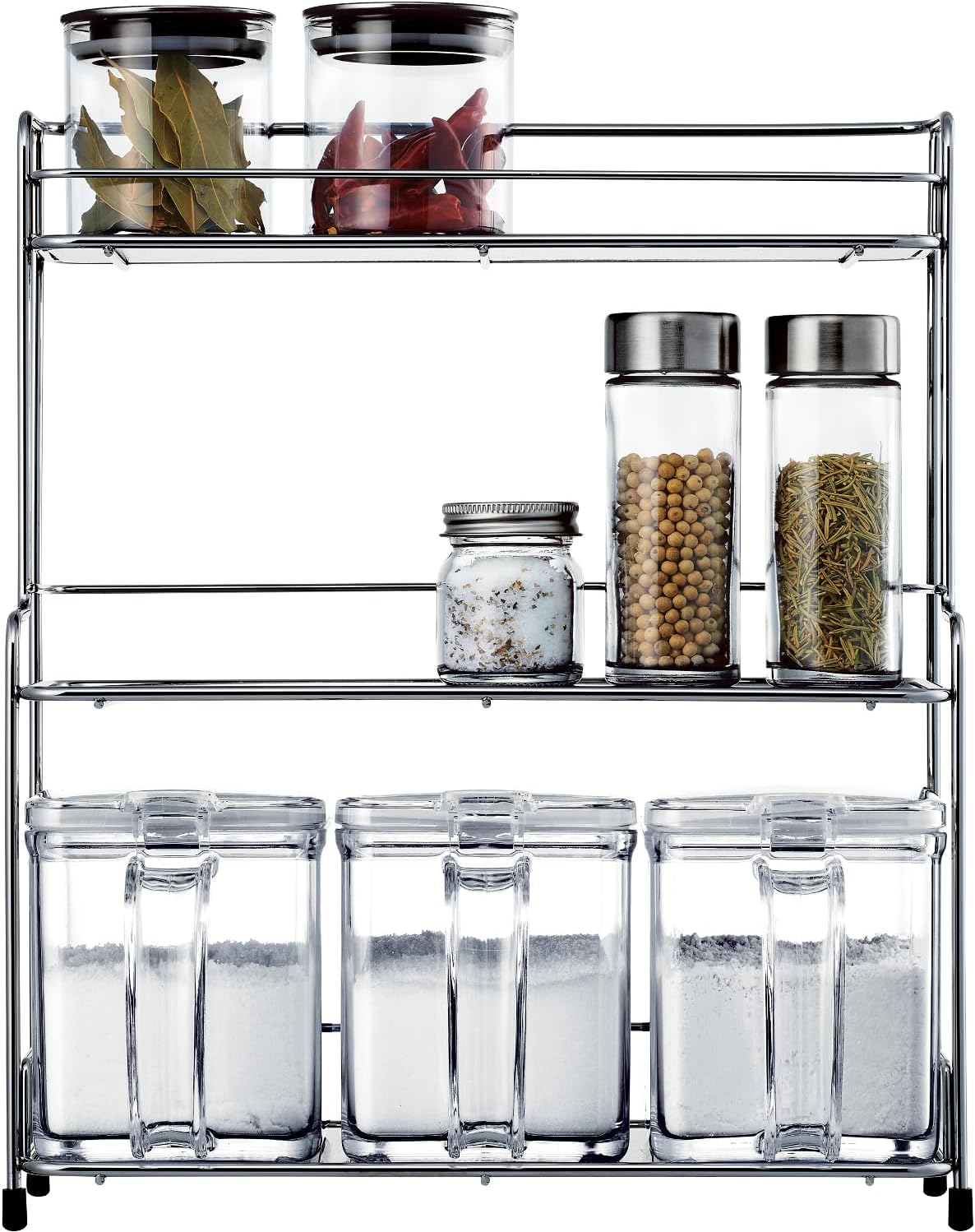 FORMA Wire Rack 3 Kitchen Rack Condiment Holder Storage Stand Spice 3-Tier