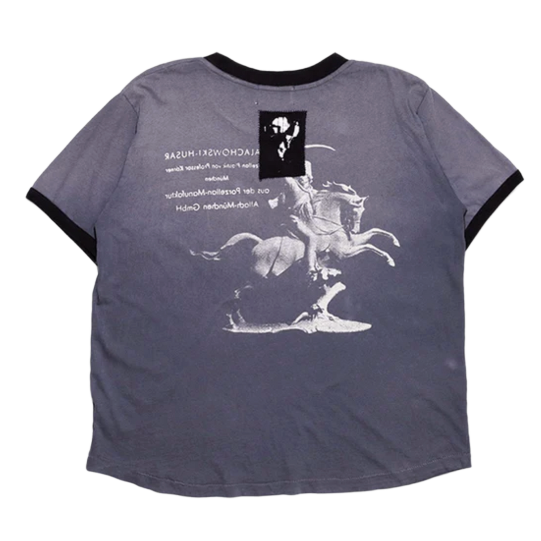 ENFANTS RICHES DÉPRIMÉS 'PORCELAIN DOG PATCH' RINGER TEE