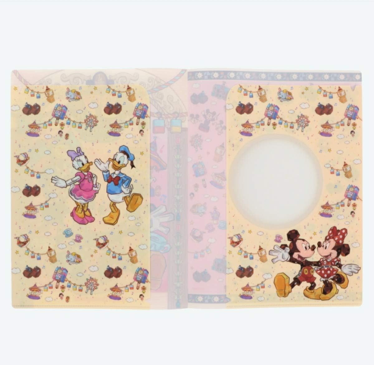 Mickey & Minnie Double Pocket Holder (Tokyo Disneyland Exclusive) 37th Anniversary Fantasy Land Disney Goods Souvenir