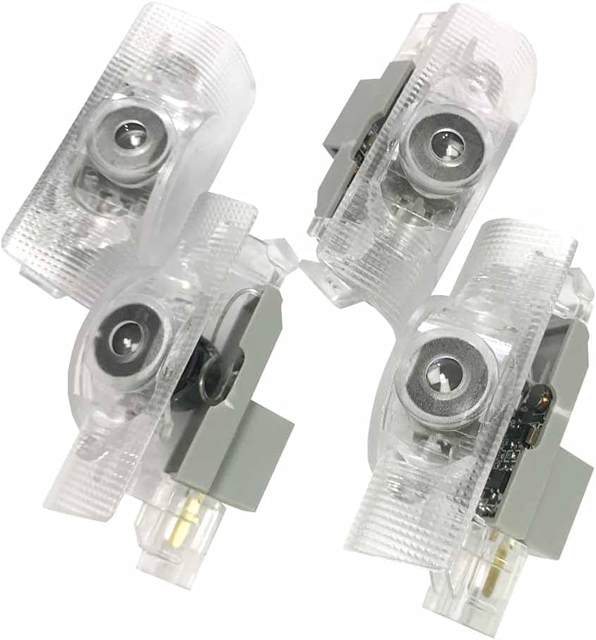 Crown Logo Curtain Lamp, Set of 4, Door Welcome Light, Courtesi Light, Curtain Projection, LED Logo Projection, 17/18/20/200/210 Series Crown Series Car Door Lamp Replacement Part for Crown C 4