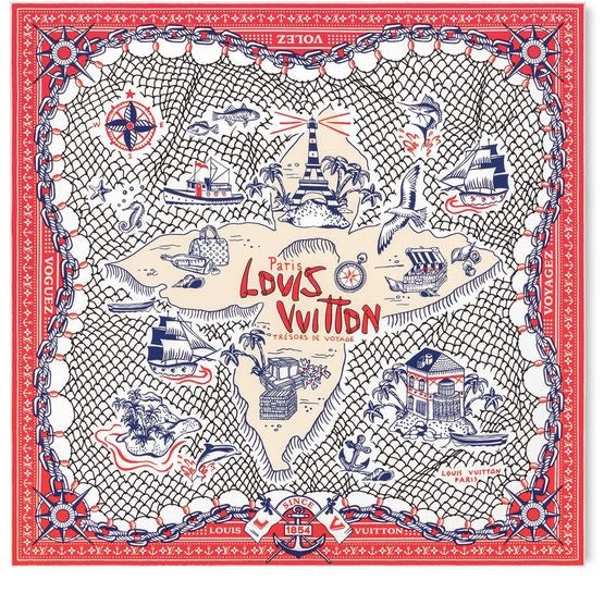 LOUIS VUITTON LV Ocean Treasure Map Square 70 - Image 2