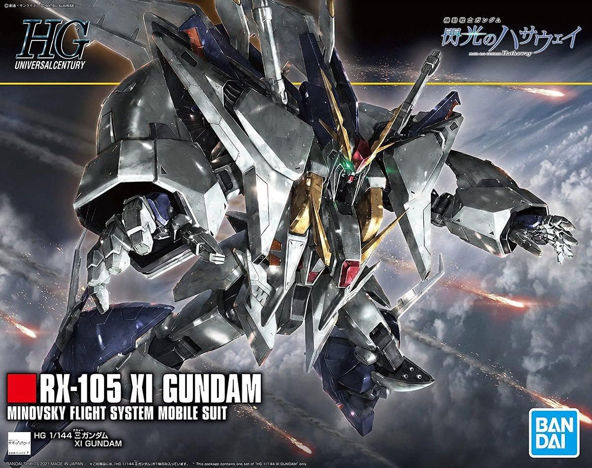 BANDAI SPIRITS HGUC Mobile Suit Gundam Hathaway's Flash Ξ Gundam (Xi Gundam) 1/144 Scale Color-separated Plastic Model 2530614