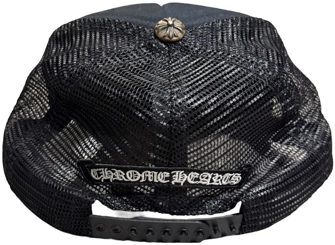 CHROME HEARTS 'GUNS N' ROSES' BLACK TRUCKER HAT