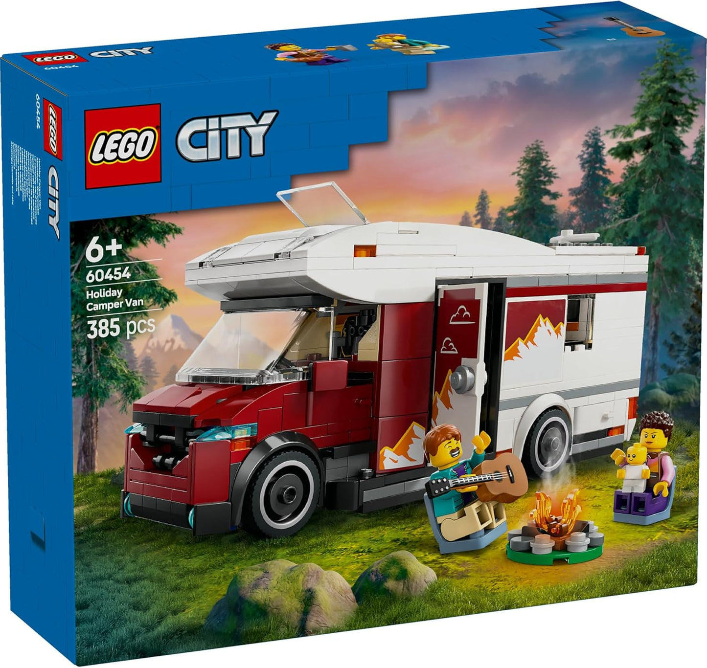 LEGO City Holiday Camper Van Toy, Building Blocks, Educational Toy, Present, Birthday Gift, For Boys, Girls, Children, 6, 7, 8, 9 Years, Vehicle, Car, Model Car 60454
