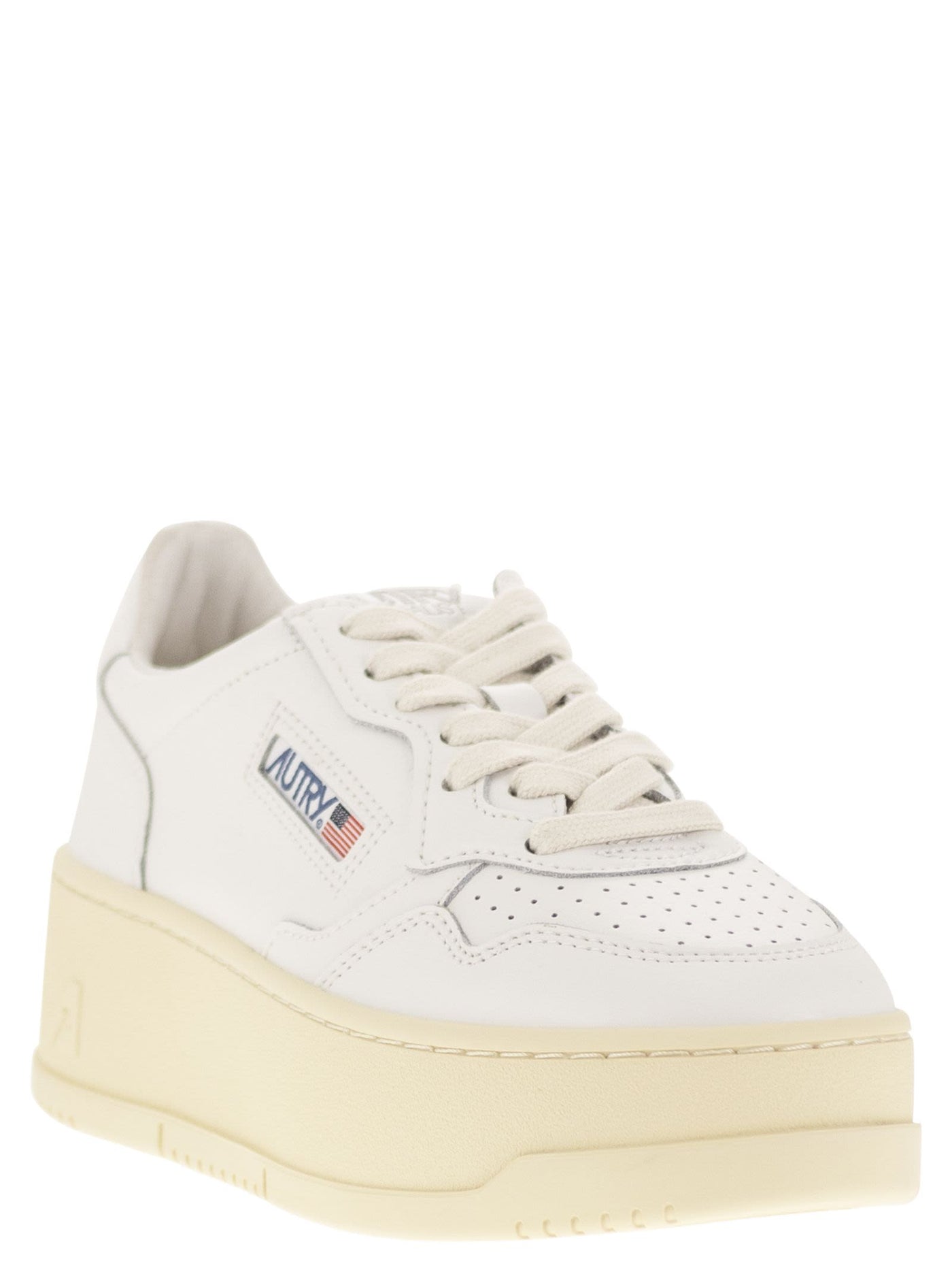 Autry Medalist Platform Leather Trainers - Image 2