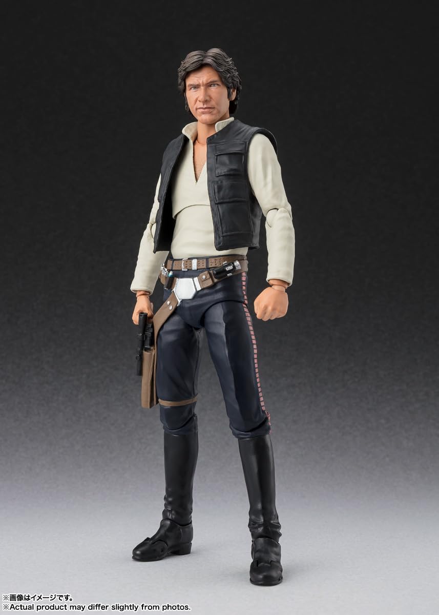 BANDAI SPIRITS S.H. Figuarts Star Wars Episode 4: A New Hope Han Solo -Classic Ver.- (Star Wars: New Hope) Approx. 5.9 inches (150 mm), PVC & ABS, Pre-painted Action Figure