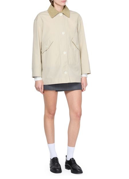THOM BROWNE タイプライターファブリック コーデュロイカラー ガーデニングコート - Image 2