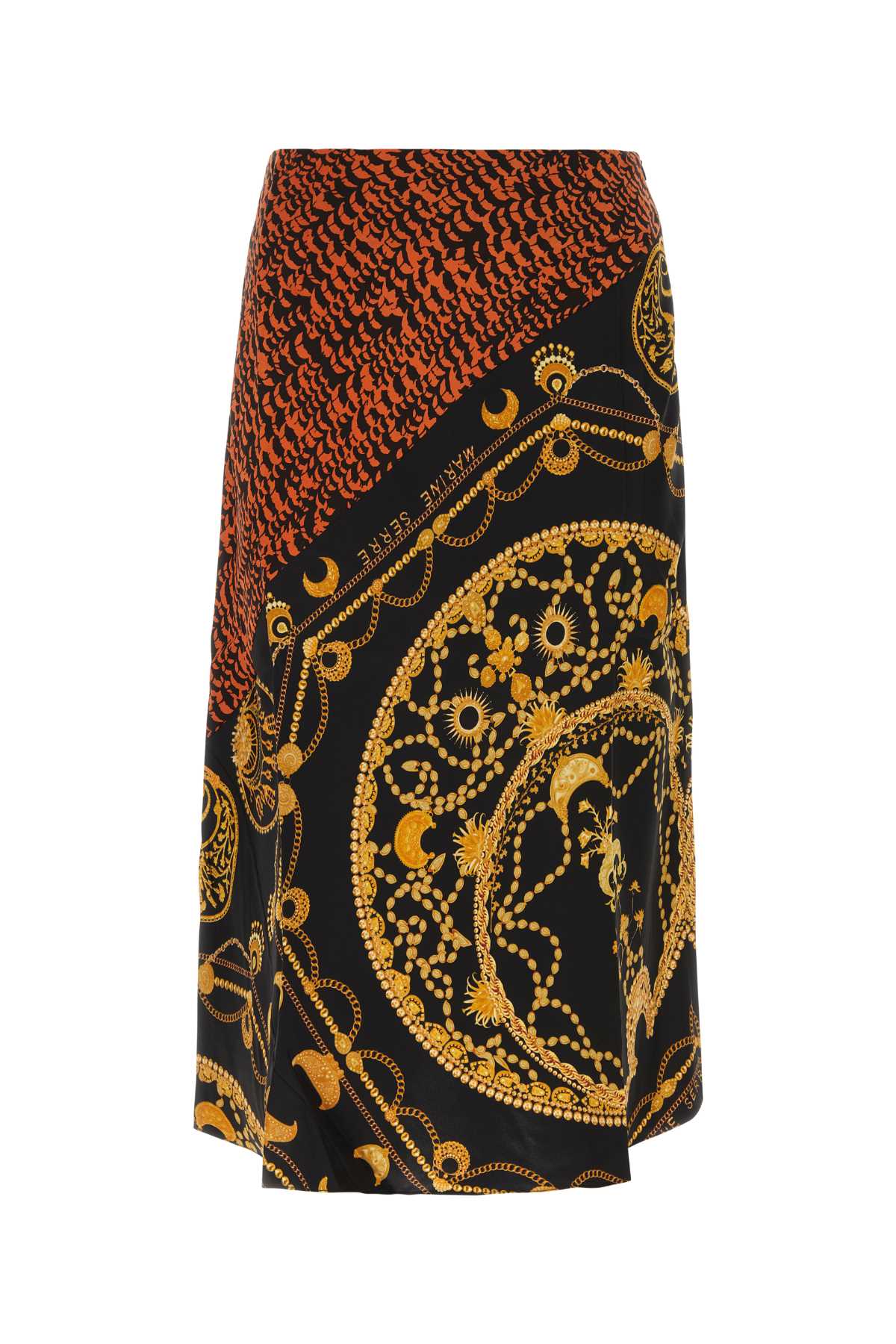 Marine マリンセールプリントサテンスカート - Image 2