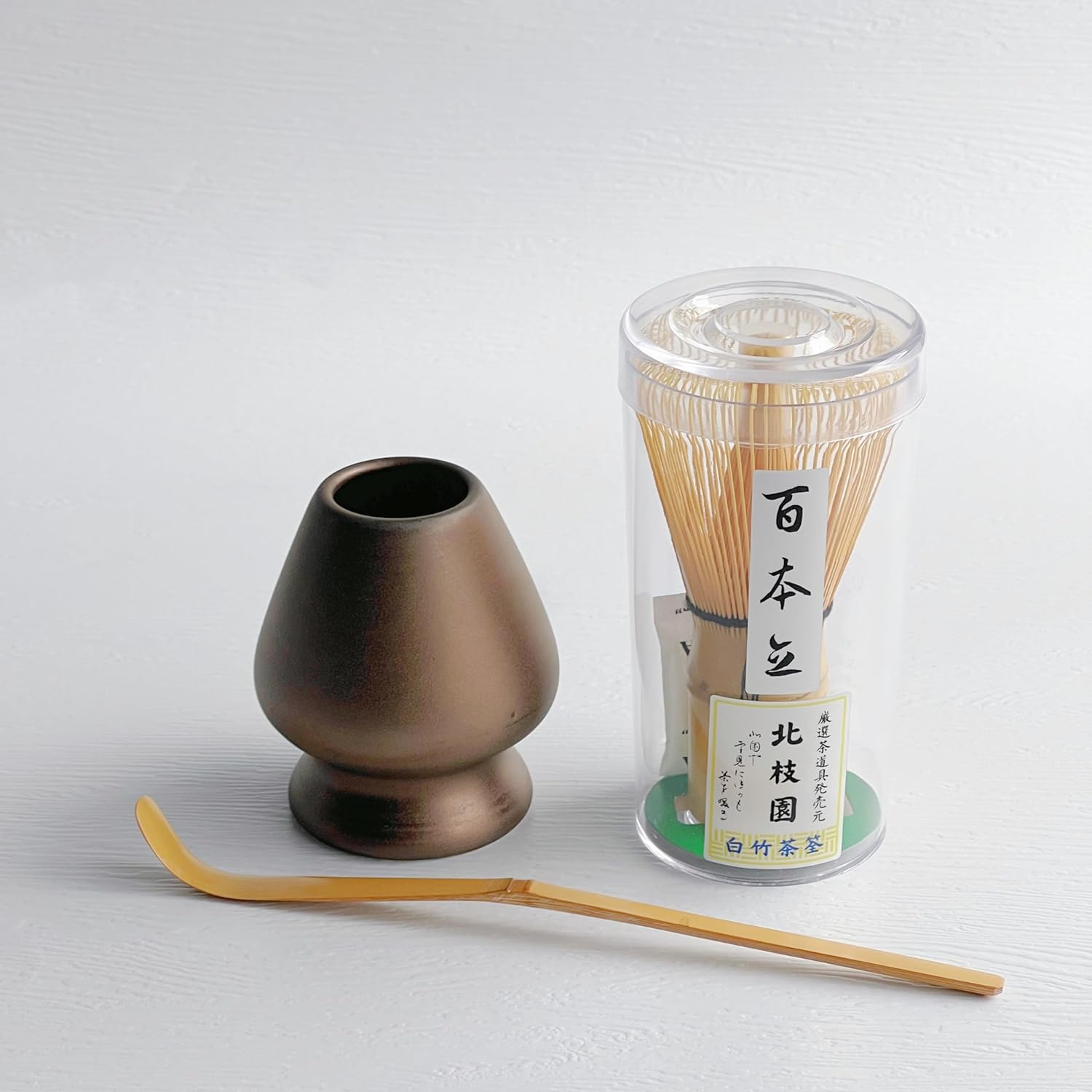 Matcha Kit, 3-Piece Set, Hokashien Tea Utensils, Traditional Crafts, Japanese Interior Accessories, Matcha Cafe Supplies, Japanese Life Supplies, Matcha Whisk, Ometako, Samurai Koji Senka, For