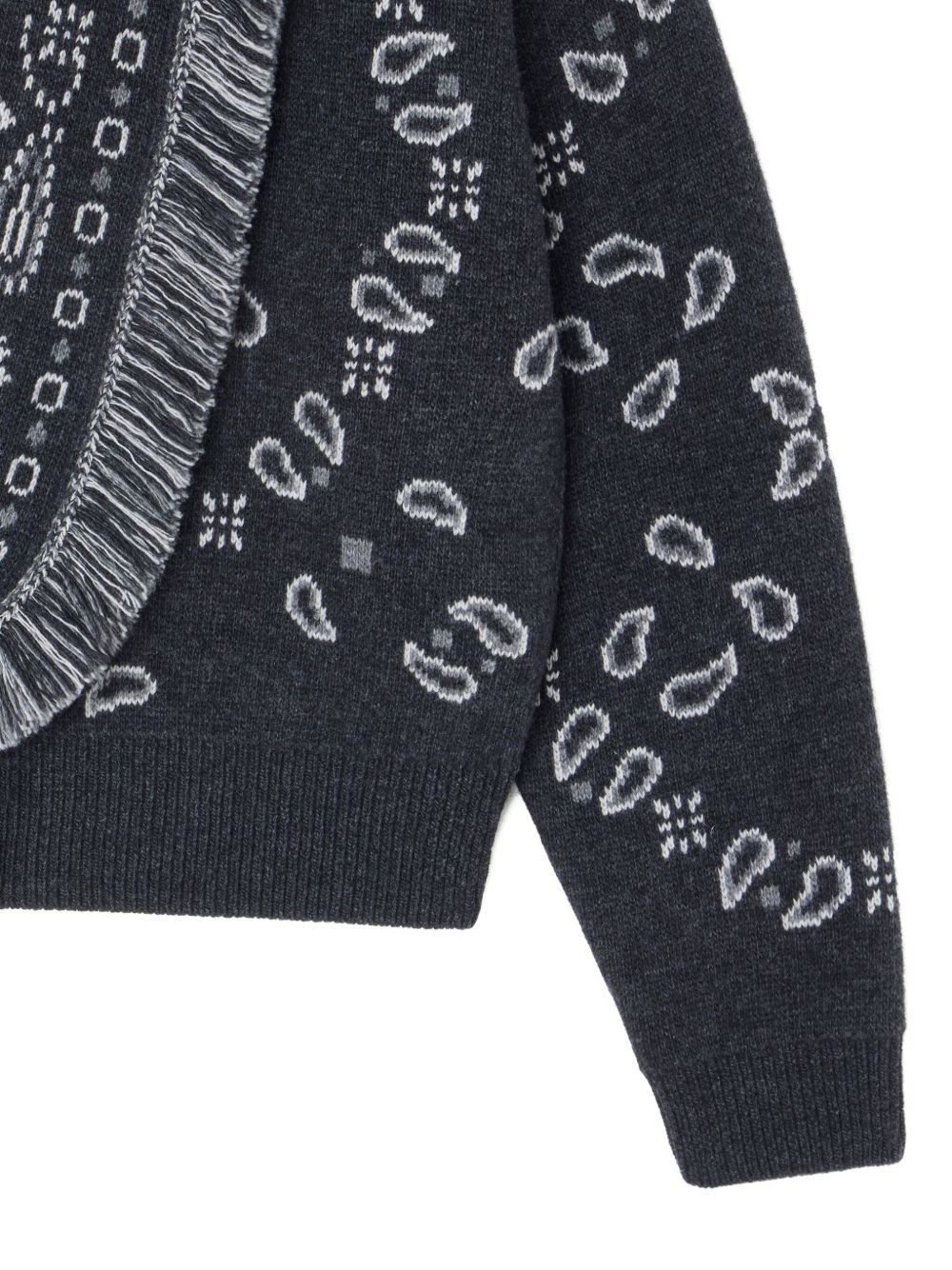 Alanui Bandanaウールとカシミアのカーディ爆撃機 - Image 2