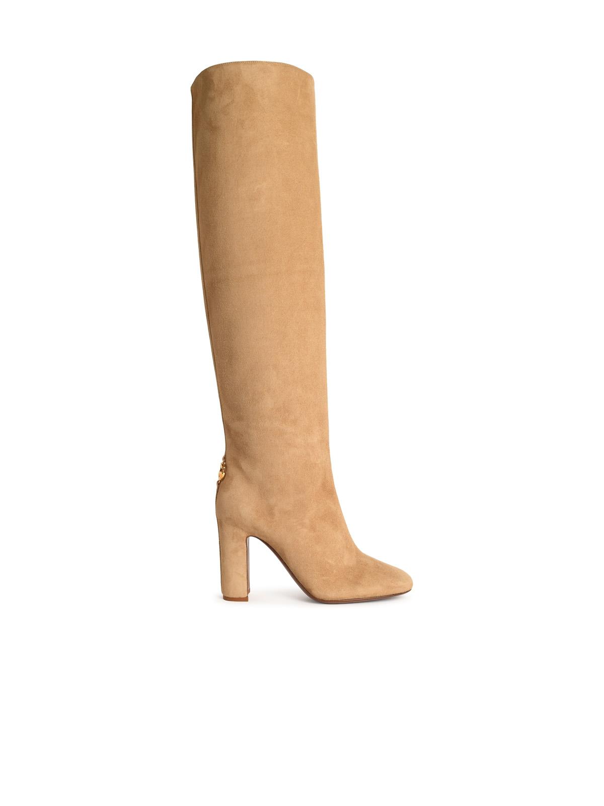 Dolce Dolce＆Gabbana Beige Suede Boots - Image 2