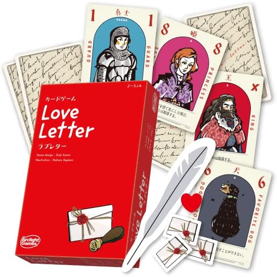 Arclight Love Letter 2nd Edition (For 2-5 Players, 5 Minutes, For Ages 10 and Up) Board Game