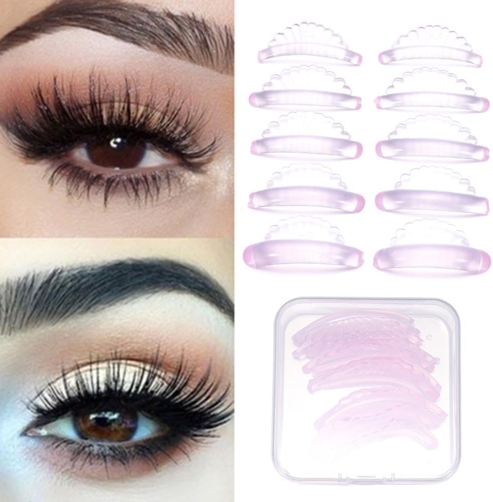 Silicone Eyelash Perm Pad Shell Style Eyelash Lifting Shield Self Adhesive Lash Lift Rod 3D Eyelash Curler Accessories Applicator Tool