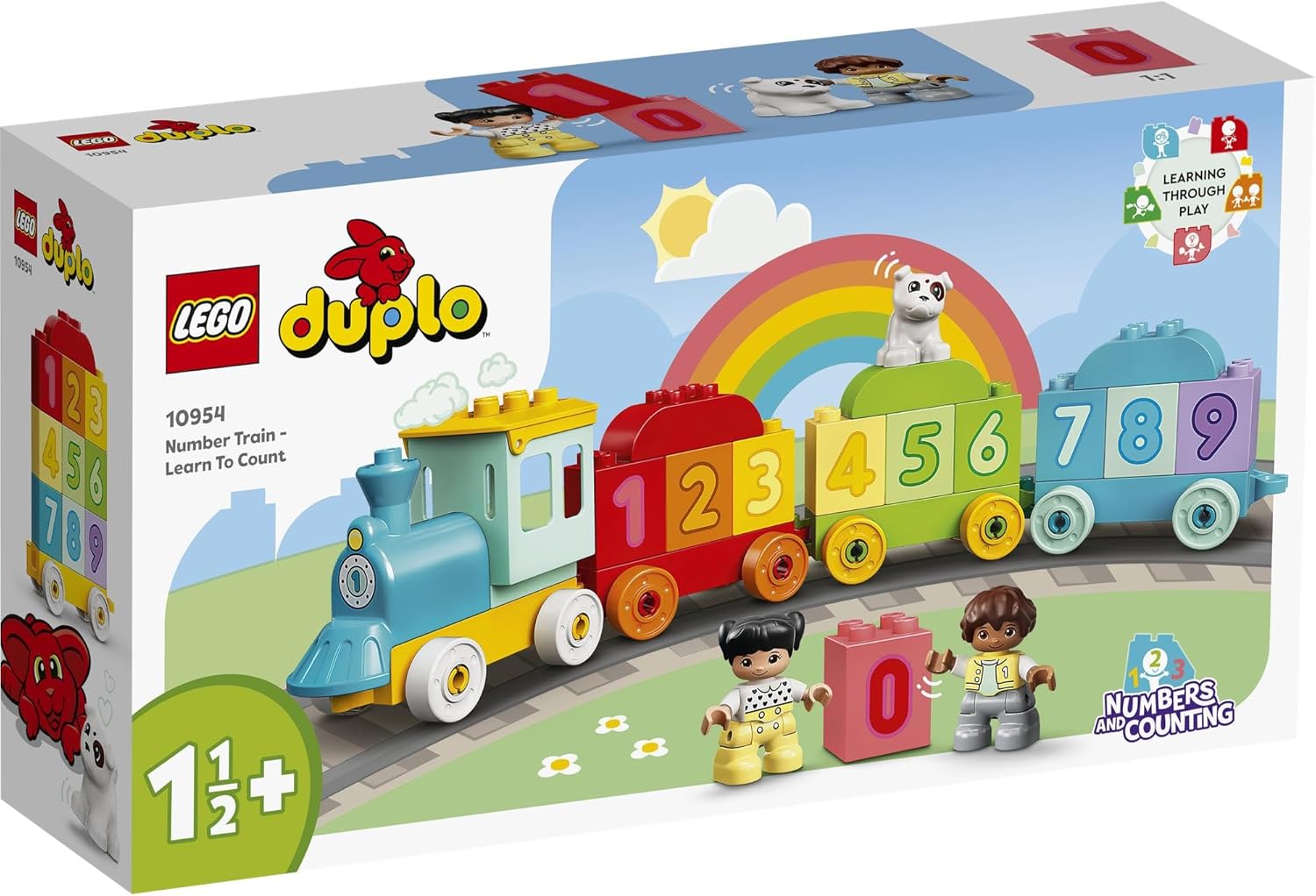 LEGO DUPLO 10954 10954 Toy Blocks, Present, Toddler, Baby, Train, STEM Educational Vehicle, For Boys, Girls, Ages 1 and 5