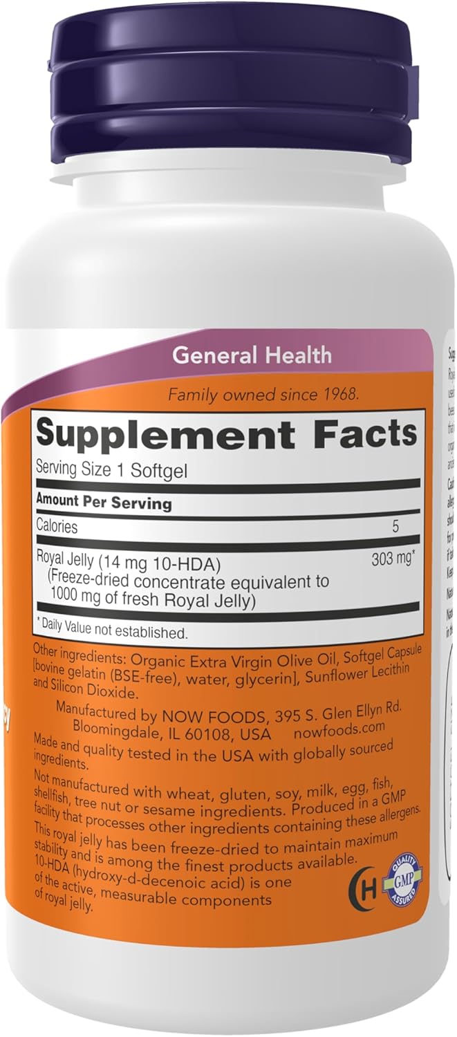 Royal Jelly (33.8 fl oz (1,000 mg), 60 Tablets