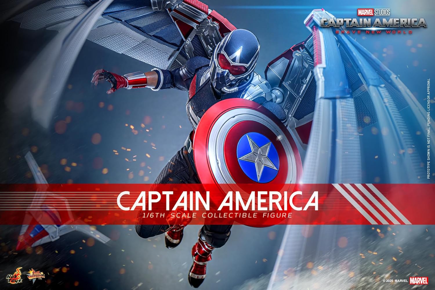 Movie Masterpiece Captain America: Brave New World Captain America 1/6 Scale Figure
