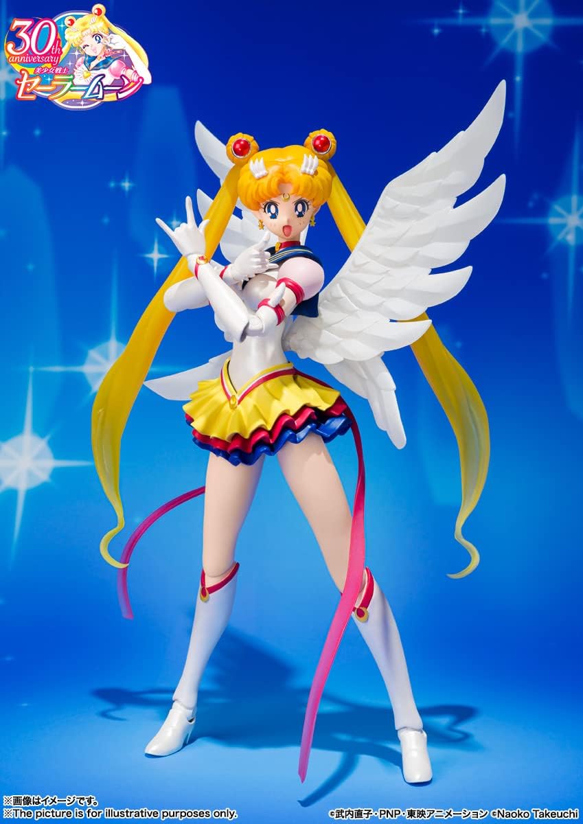 S.H. Figuarts Sailor Moon Eternal Sailor Moon, Approx. 5.3 inches (135 mm), ABS & PVC Pre-painted Action Figure