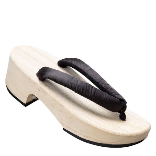 Japanese Clogs, Slippers, Women's Clogs, White Wood, Thick Soles, Summer, Ladies, Yukata Geta, Japanese Clothes, Accessories, Multicolor, Easy to Wear, Rubber Included, Summer