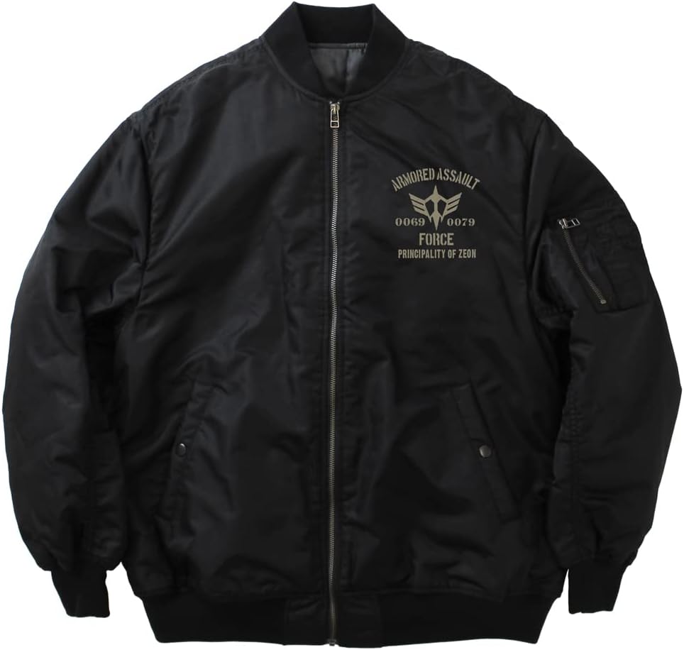 COSPA Mobile Suit Gundam Zion Assault Mobile Army MA-1 Jacket Black L Size