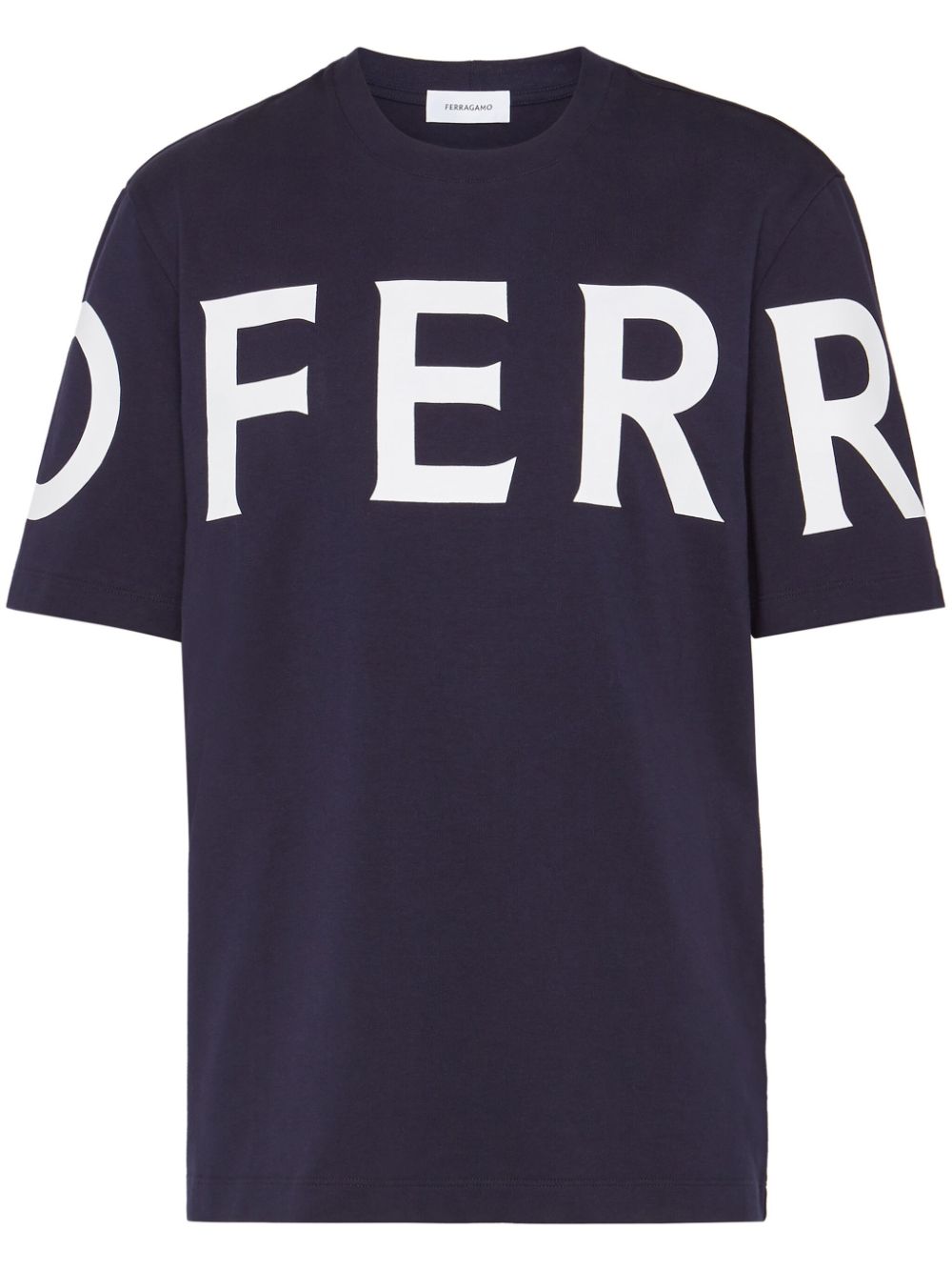 Salvatore フェラガモのロゴコットンTシャツ - Image 2