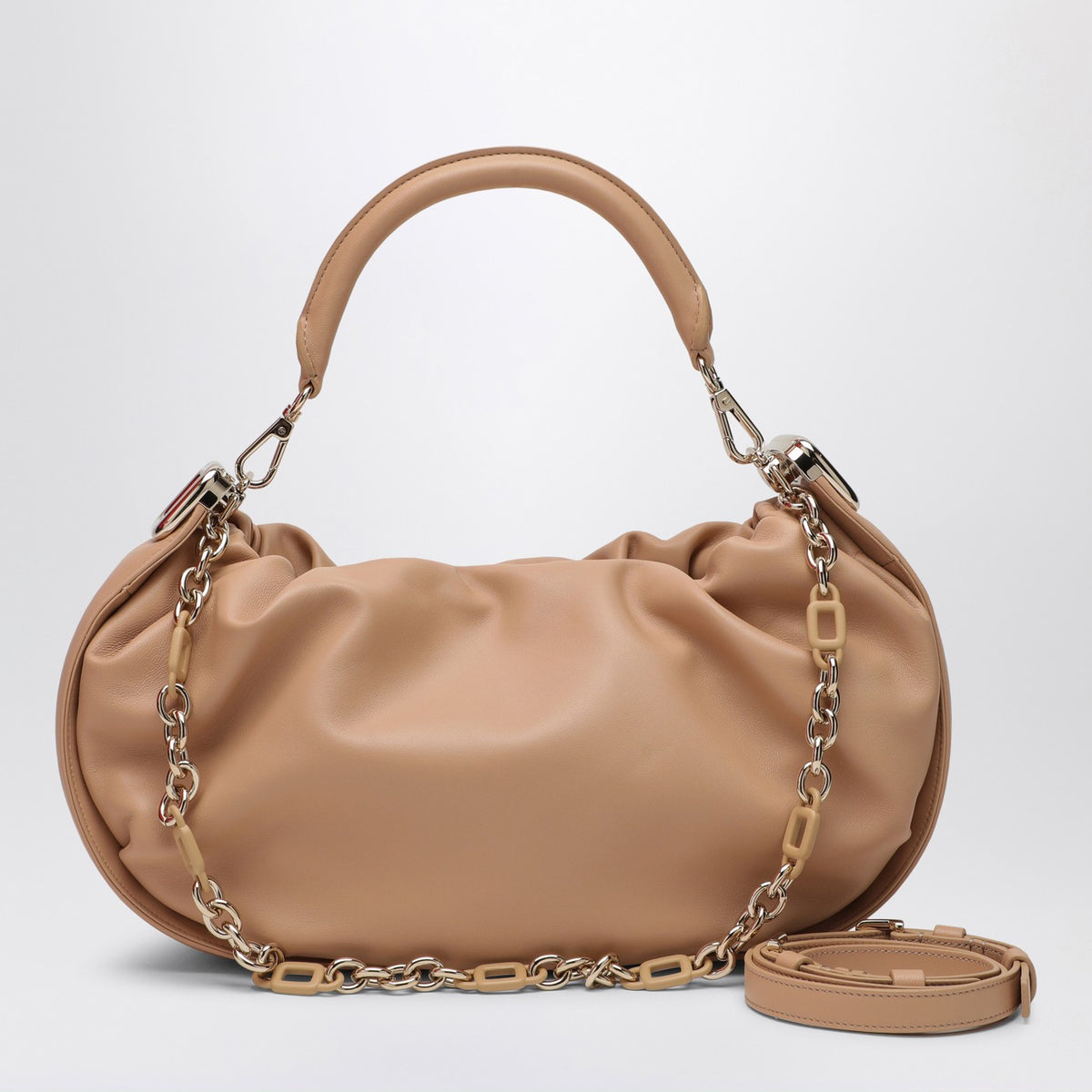 Roger Roger Vivier Viv 'Choc Royal Desert Leather Hobo Bag - Image 2