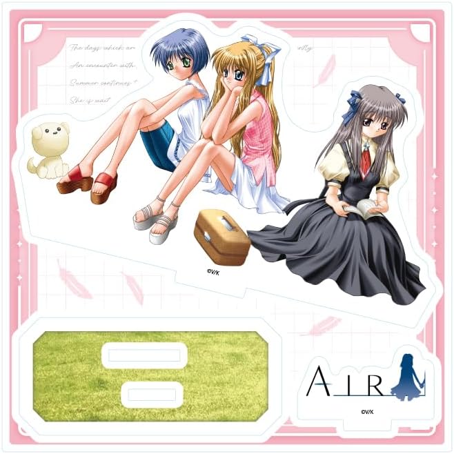 Air 05 Kanzu Kano & Kano Kirishima & Minagi Enno [Official Illustration] Acrylic Stand Plate