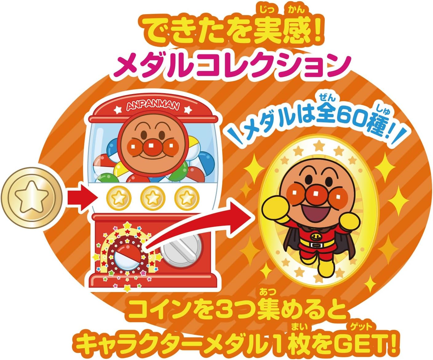 Bandai (バンダイ) Touch and Learn! Anpanman Educational Pad for Ages 1.5 and Up, Suitable for Children Aged 1 Year 6 Months and Above