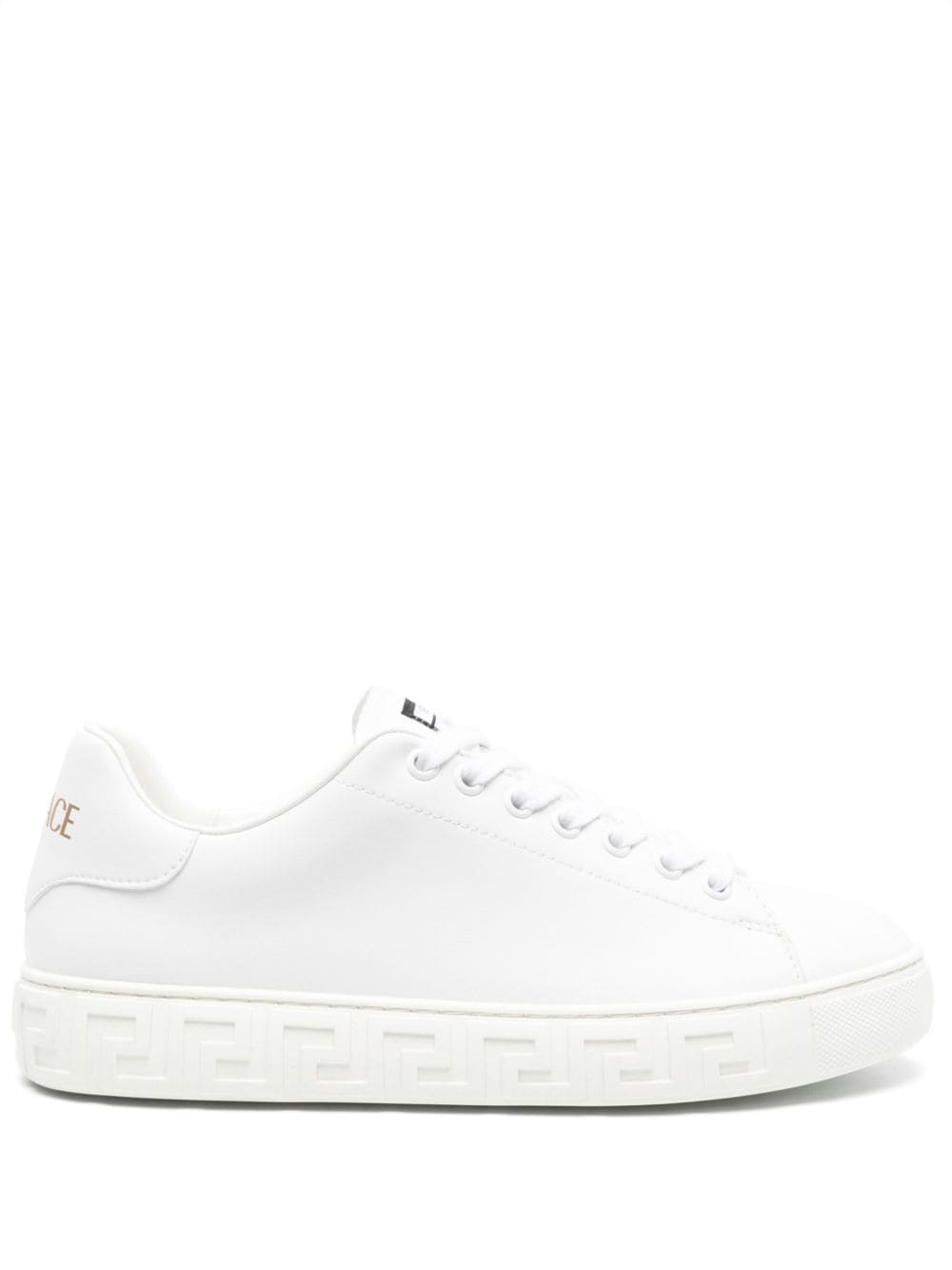 Versace ヴェルサーチグレカレザースニーカー - Image 2