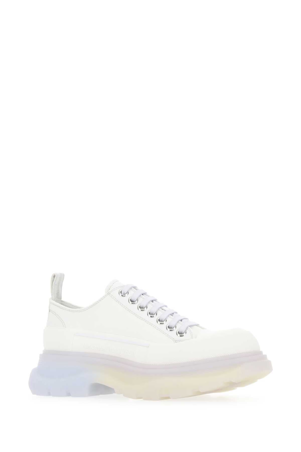 Alexander Mcqueen アレクサンダーマックイーンチョークキャンバストレッドスリックスニーカー - Image 2