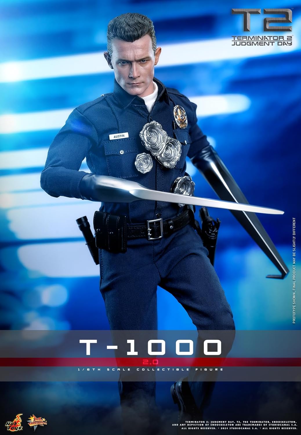 Movie Masterpiece Terminator 2 T-1000 (2.0 Version) 1/6 Scale Figure