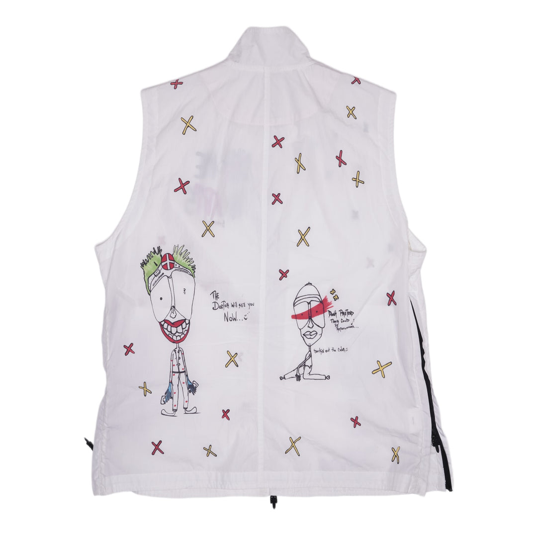CHROME HEARTS MATTY BOY '5 STEPS AHEAD' WHITE VEST