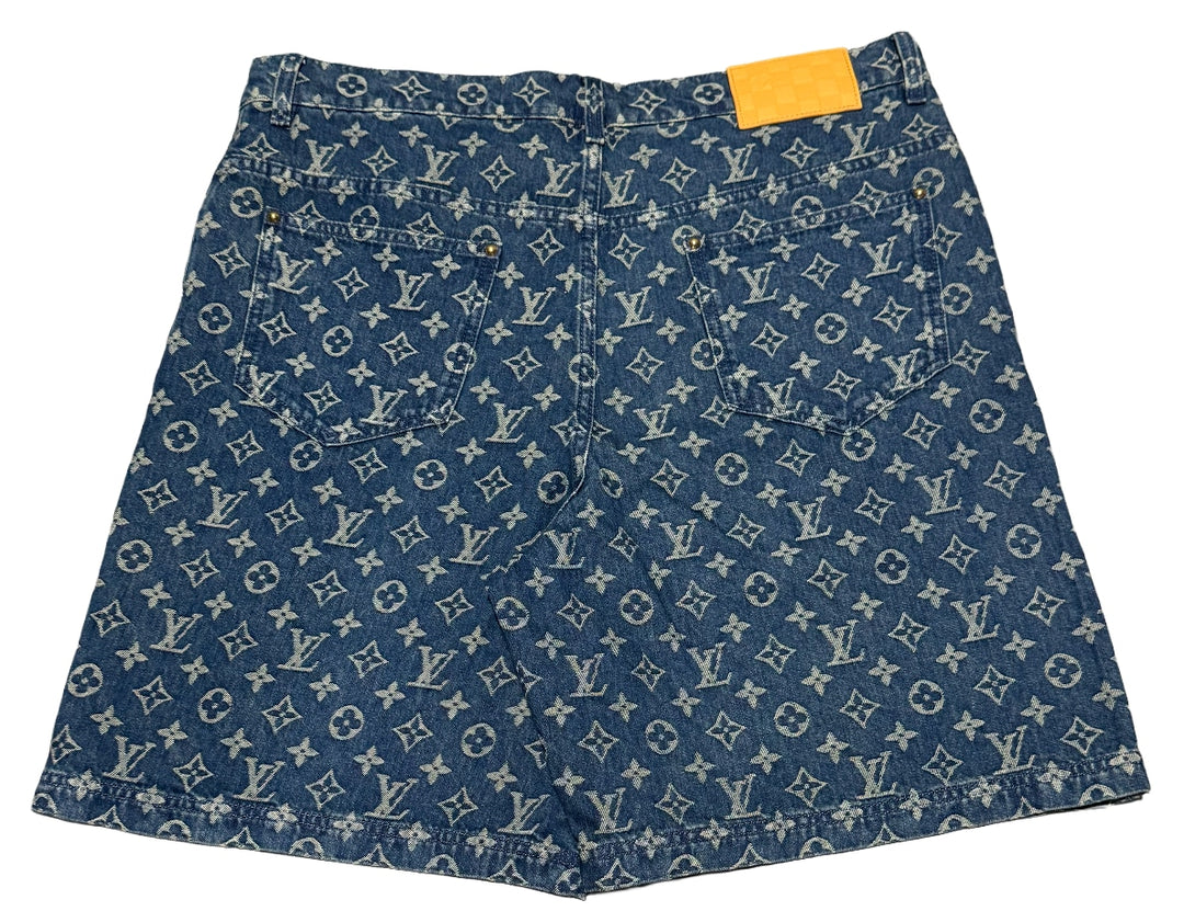 LOUIS VUITTON MONOGRAM DENIM SHORTS