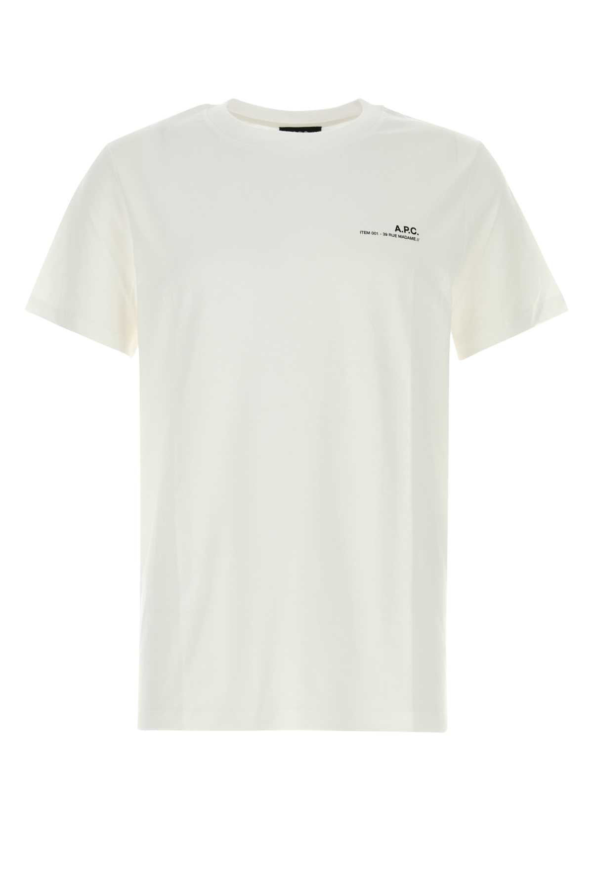 A A.P.C.白い綿Tシャツ - Image 2