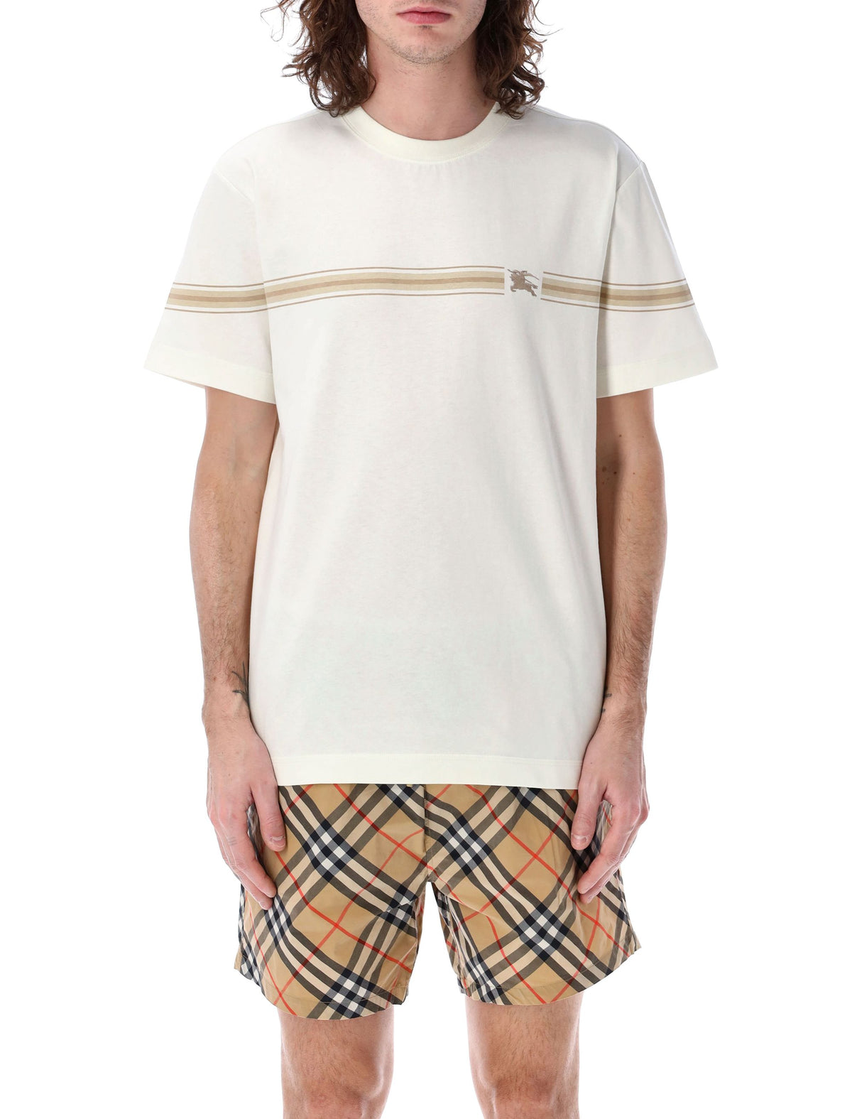 Burberry バーバリーTシャツとポロスホワイト - Image 2