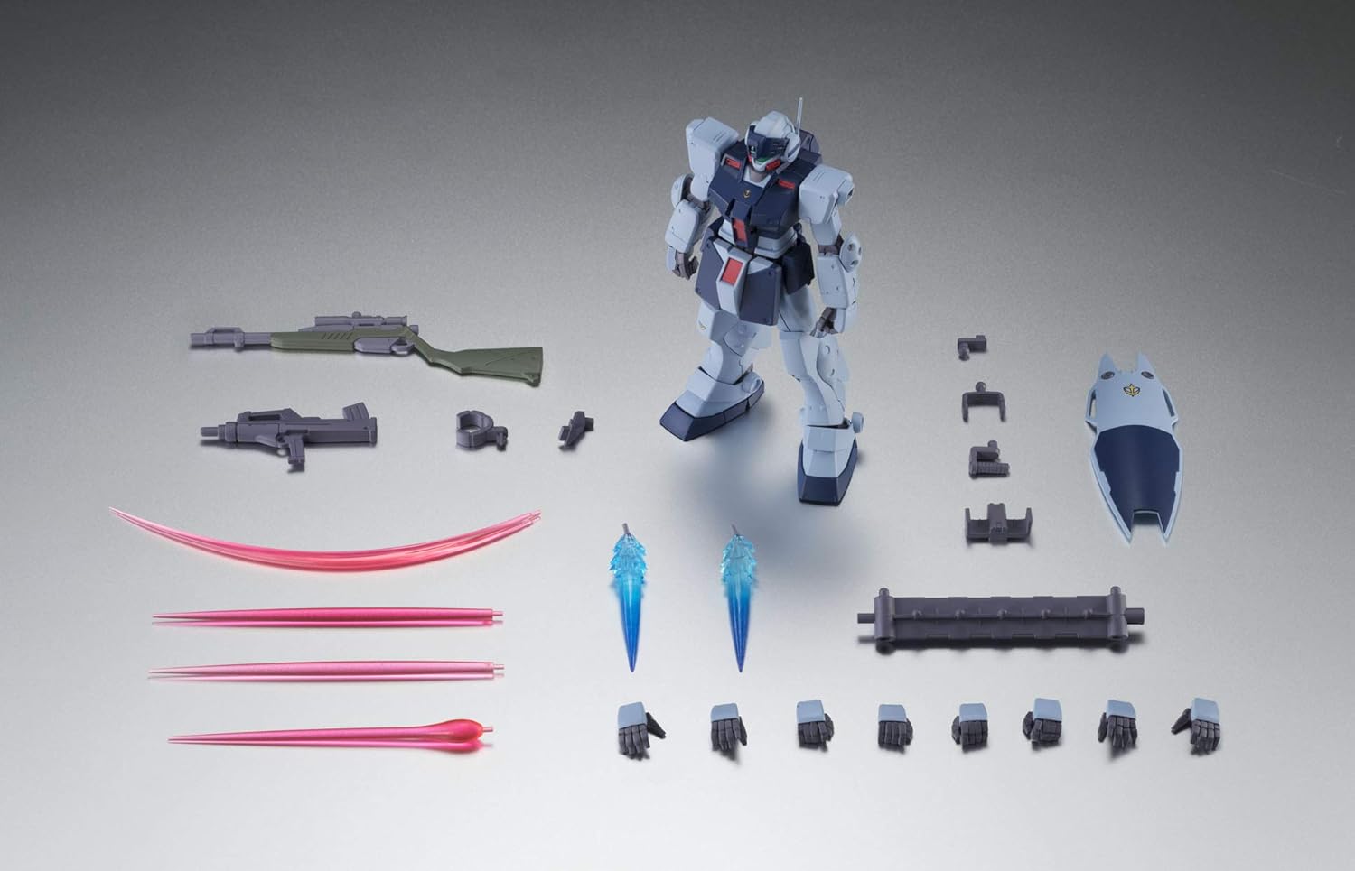 The Robot Spirits Mobile Suit Gundam 0080, Side MS, RGM-79SP GM Sniper II Version, A.N.I.M.E., Approx. 4.9 inches (125 mm), Made of ABS & PVC, Painted, Articulated Figurine
