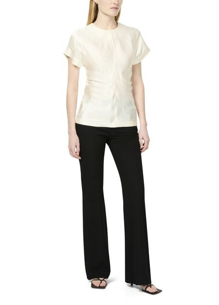 LOULOU STUDIO Pero fitted blouse in silk and linen - Image 2