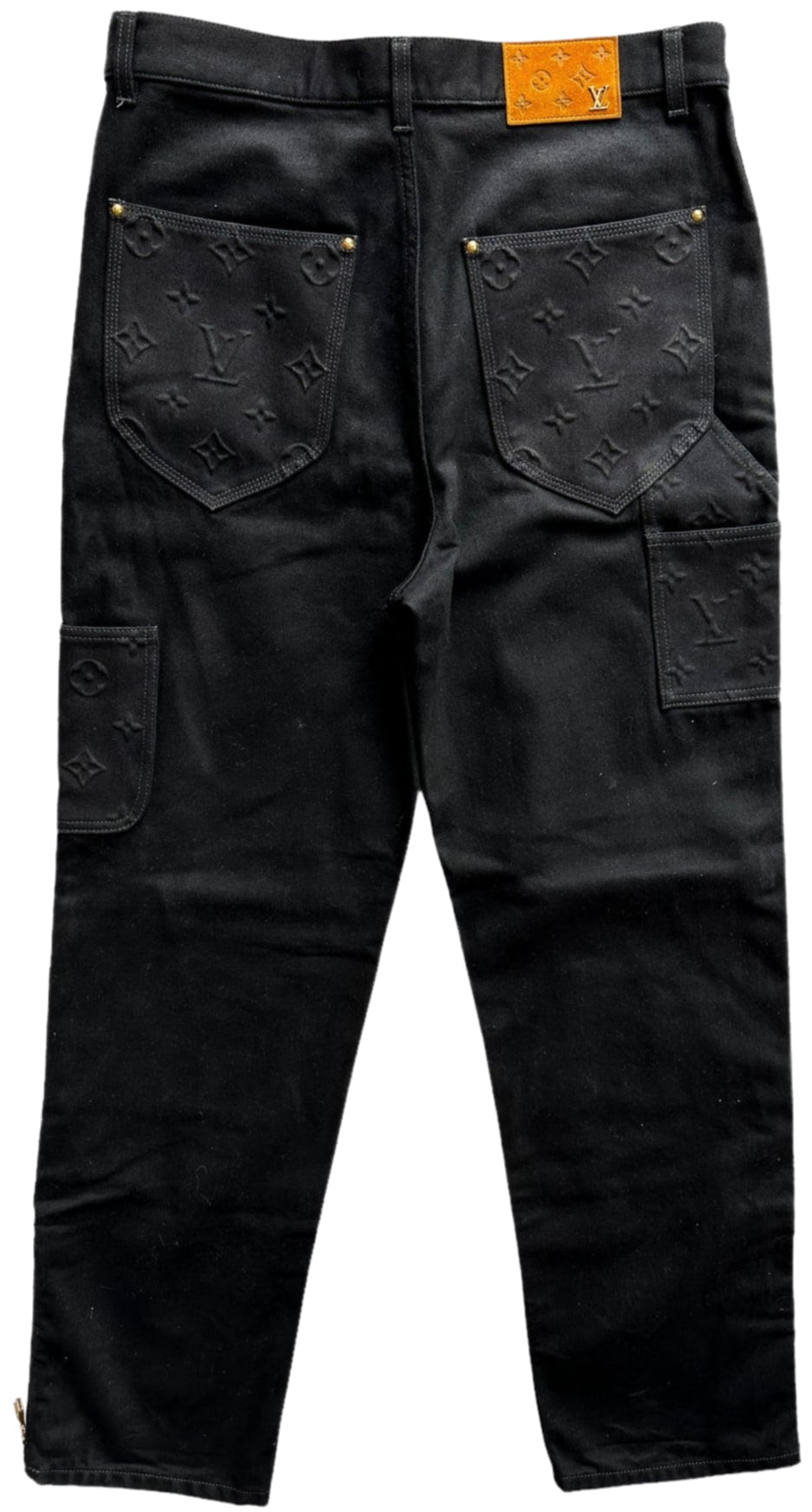 LOUIS VUITTON 'BLACK' DENIM CARPENTER PANTS