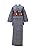 Soubien Women's Ready-to-Wear Kimono, Small Pattern, Pique Pattern, Single Cloth, Washable Kimono, Tailored Size, Size L