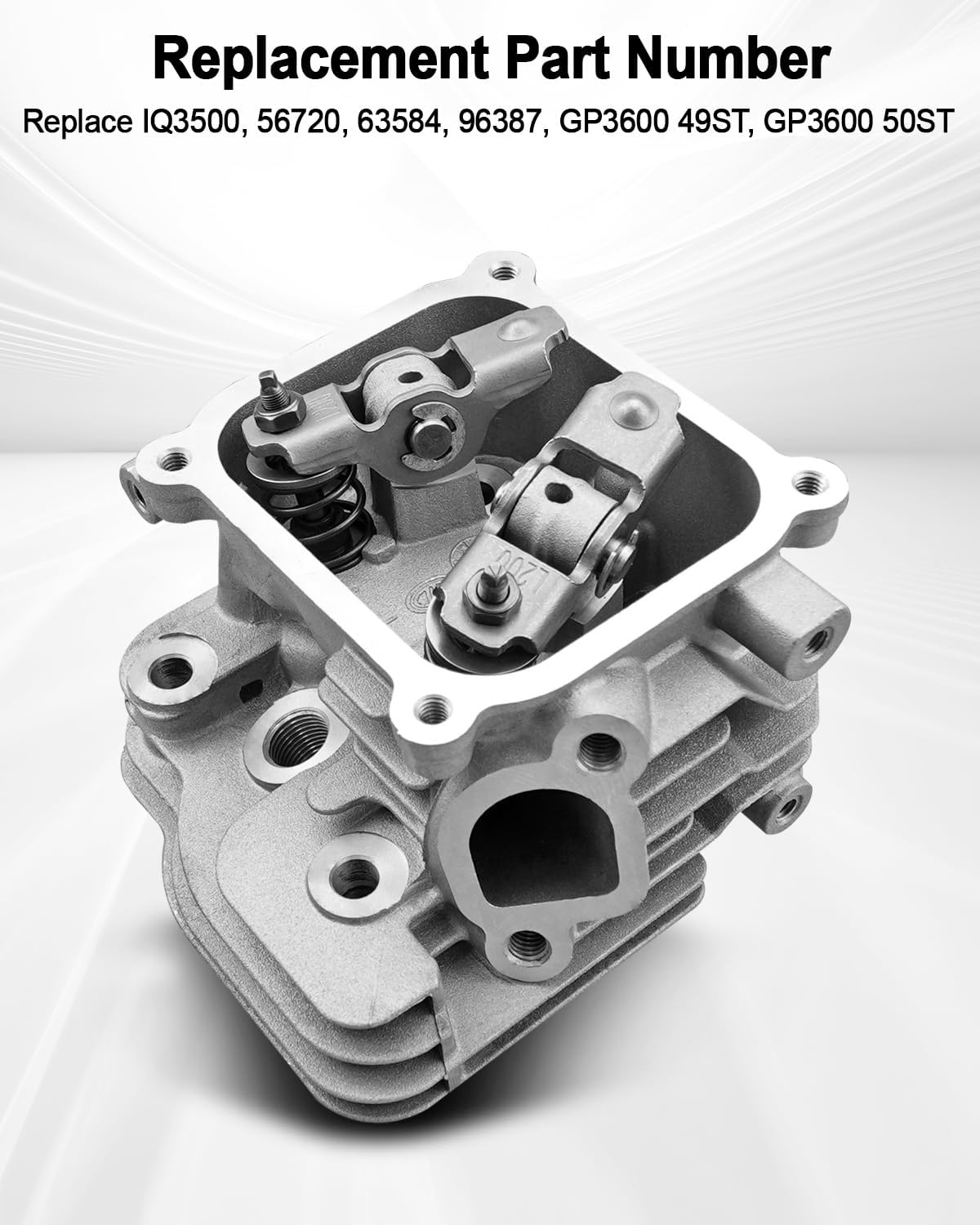 プレデター3500ワット&ジェネラック3500/4500ワットの一部のモデルに適合するシリンダーヘッドアセンブリ、212ccエンジンインバータージェネレーターに適合、IQ3500 56720 63584 96387 GP3600 49ST 50STの交換