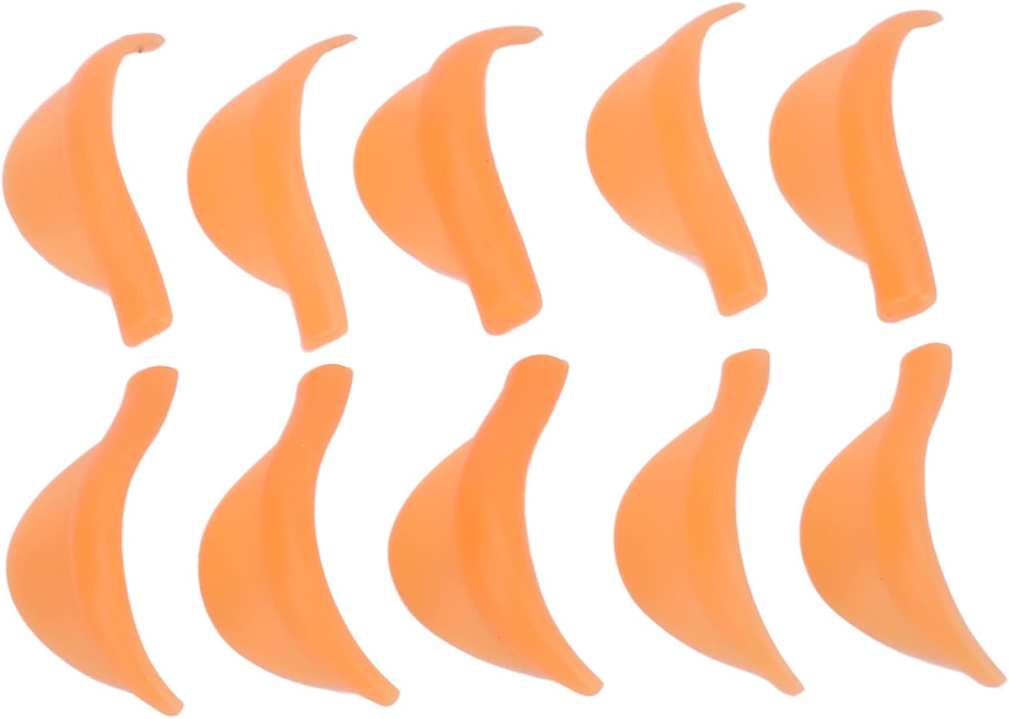 Eyelash Perm Rod, Silicone 5 Pairs Eyealsh Permalod Orange Soft